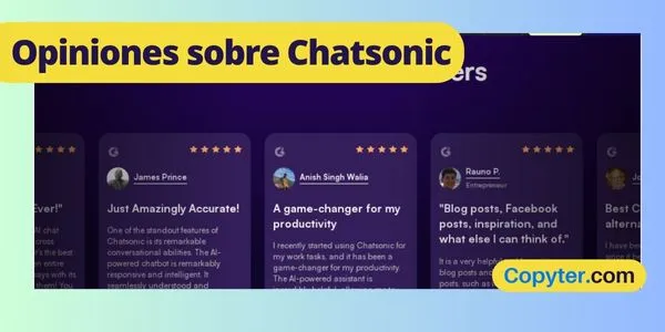 Opiniones sobre Chatsonic
