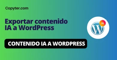 Exportar contenido IA a WordPress