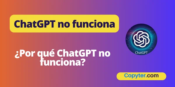 ChatGPT no funciona