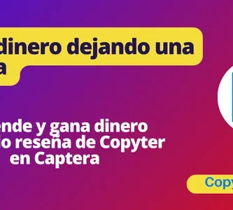 Deja tu reseña en Capterra de Copyter