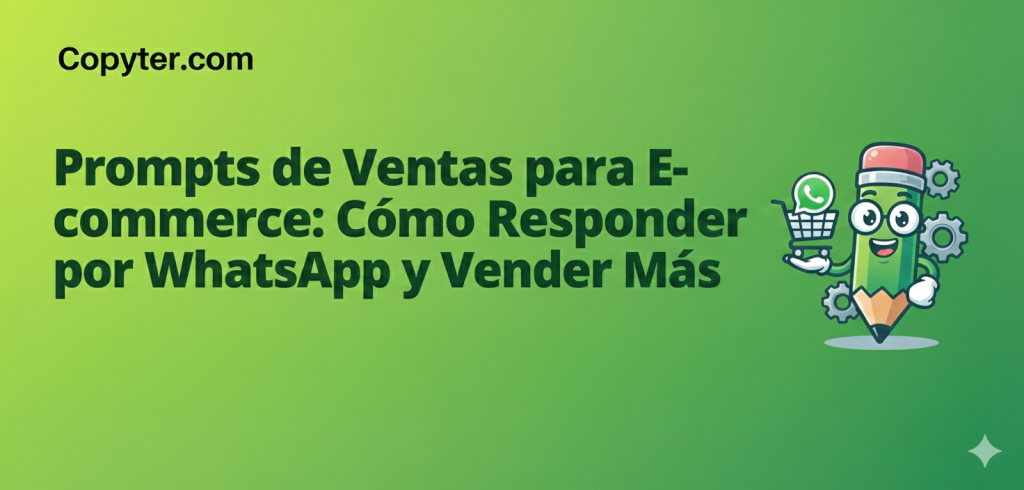 Prompts de Ventas para E-commerce: Cómo Responder por WhatsApp y Vender Más