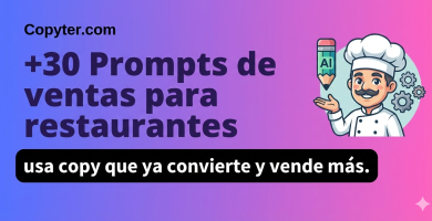 Prompts de ventas para restaurantes