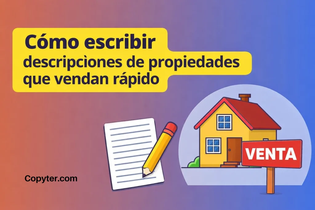 ¿Cómo escribir descripciones de propiedades que vendan rápido?