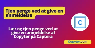 Skriv din anmeldelse på Copyter's Capterra