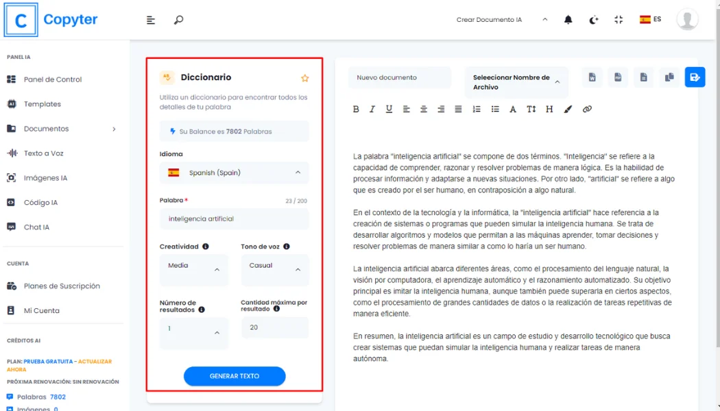 Form, um Sinn zu finden KI-Wörterbuchformular