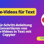 Konvertieren Sie YouTube-Videos in Text