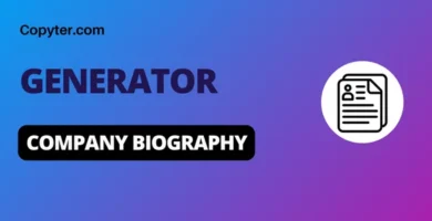Company Biography Generator