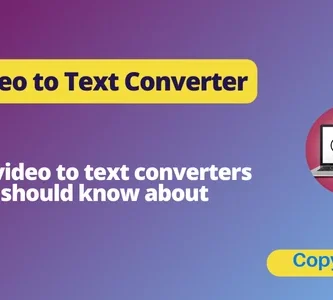 Video to text converter