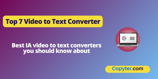 Video to text converter