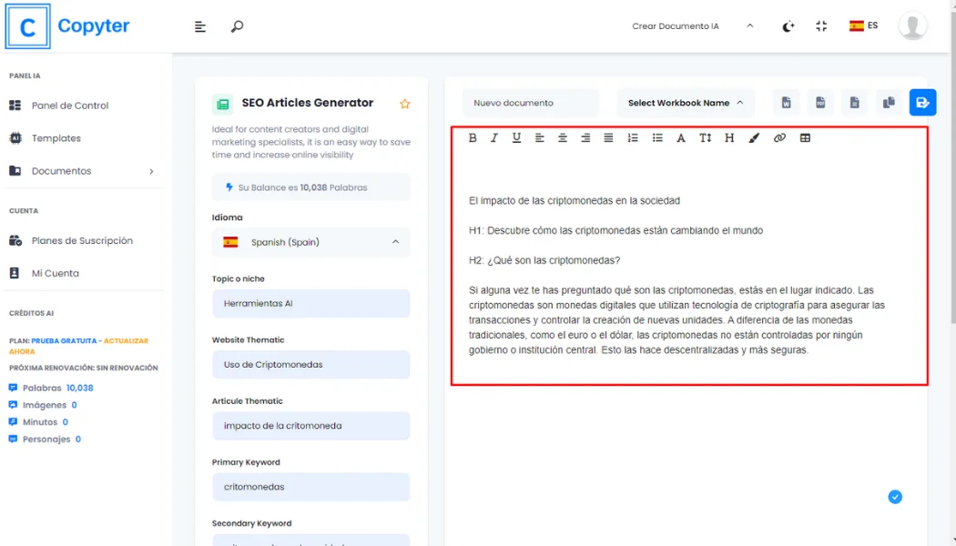 Modification des résultats des articles SEO