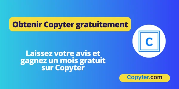 Obtenez un Copyter gratuit