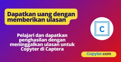 Tinggalkan ulasan Anda di Capterra Copyter