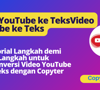 Konversi video YouTube menjadi teks