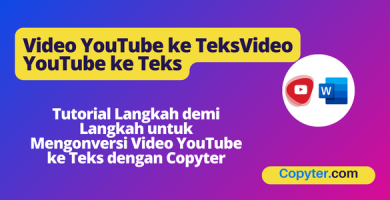 Konversi video YouTube menjadi teks