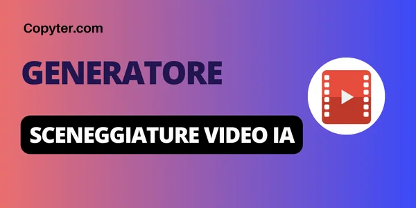 Generatore di script video AI Copyter