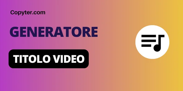 Generatore di titoli di Youtube Copyter