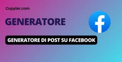 generatore di post per Facebook