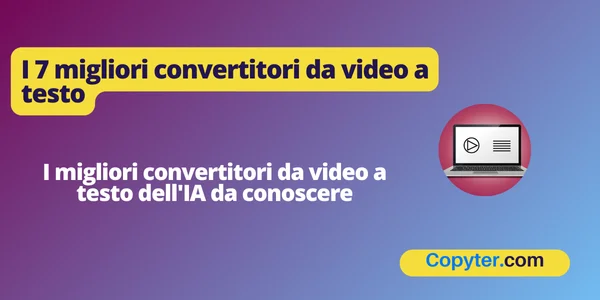 Convertitore da video a testo