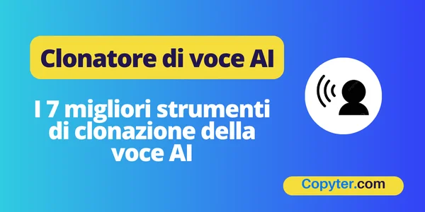 Strumenti per clonare la voce AI