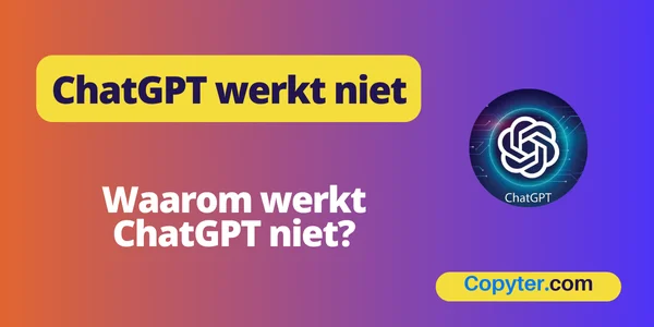 ChatGPT werkt niet