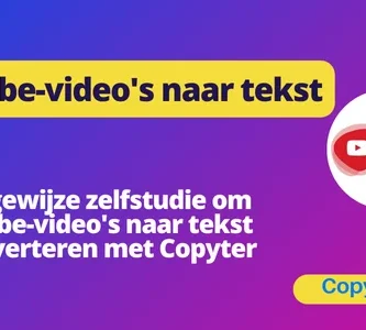 Converteer YouTube-video's naar tekst