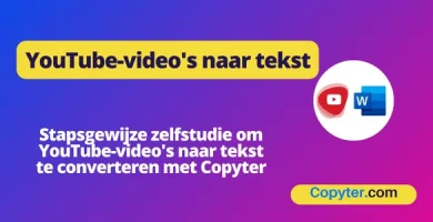 Converteer YouTube-video's naar tekst