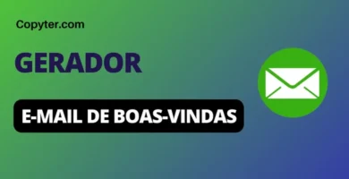 Gerador de correio eletrónico de boas-vindas