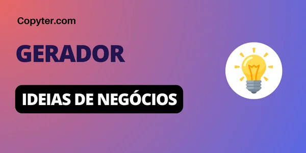 Gerador de ideias de negócio