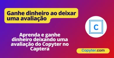 Deixe seu comentário no Capterra do Copyter