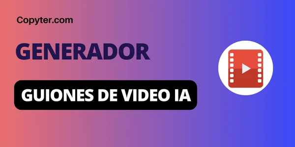 Generador de guiones de video IA de Copyter