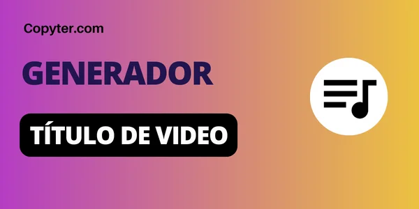 Generador de títulos de Youtube Copyter