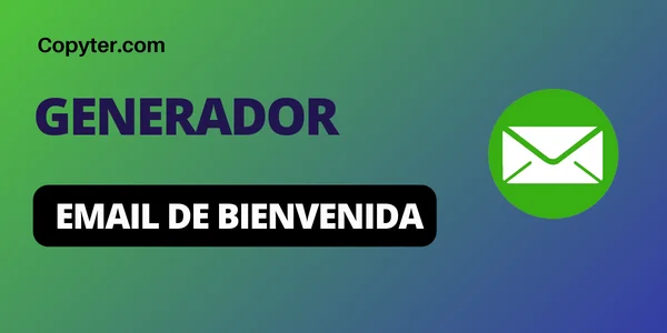 Generador de email de bienvenda